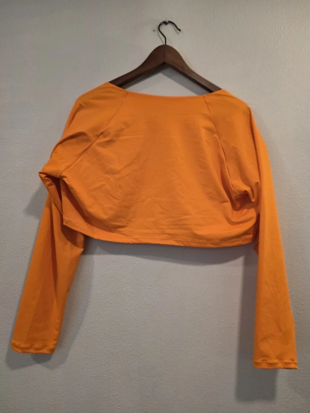 Skims Swim Long Sleeve Underwire Top in Orange -NWT